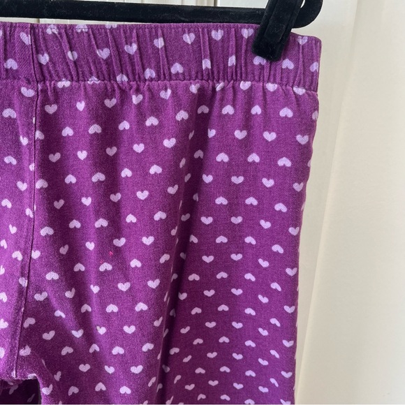 Old Navy Intimates Heart Print Sleep Pajama Pants Purple Sz M - Picture 10 of 16